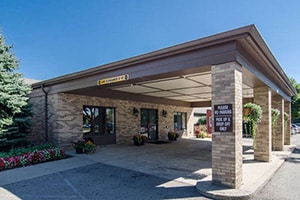 The front entrance to Westerville