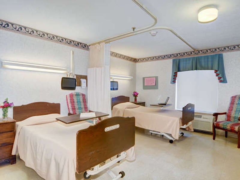 A semi private bedroom in Westerville